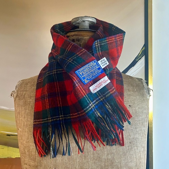 VTG Pendleton Plaid Wool Tartan Scarf - Picture 2 of 9